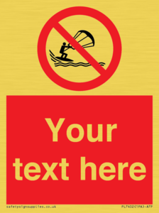 Custom No kite surfing